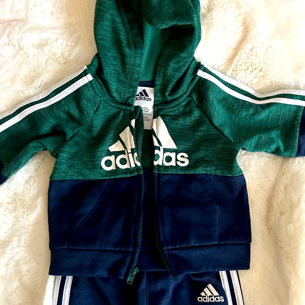 Adidas Baby Boy Track Set 24 months worn once!